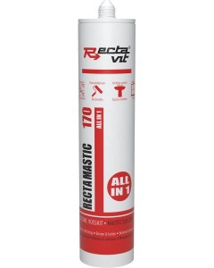 Recta-Mastic 170 All In 1 - 310 ml - Transparent - Rectavit - Scellants pour joints - image 1